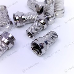 NEW 10 pack F-Type Male Twist On Connectors for RG59 Coaxial Coax Antenna Cable