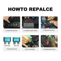 300Pcs Auto Blade Fuse Assortment Assorted Kit Blade Set Auto Truck Automotive