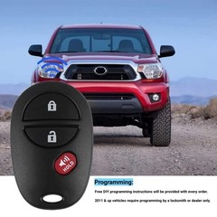 Key Fob Replacement Keyless Entry Car Key for 2007-2016 Toyota Tundra/ 2 Pack