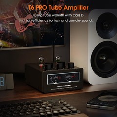 Douk Audio Bluetooth Tube Amp: 300W x2 TPA3255 2 Channel Stereo Power Amplifi…