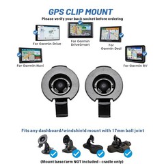 2 Pack GPS Cradle Bracket Clip Fits for Garmin DriveSmart 55 60 Easy Install
