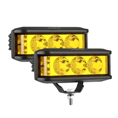 AUXBEAM 5″ LED Work Light Bar Spot Pods Fog Driving Amber Lamp for Jeep Ford 4″