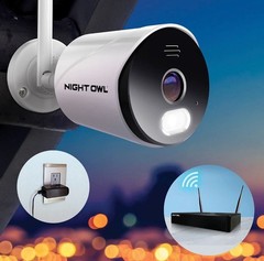 Night Owl 10-Channel 4K Wi-Fi NVR with 1TB Hard Drive and 4 IP Cameras Wi-Fi 108