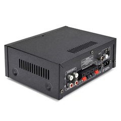 AK55 Stereo Audio Amplifier Max 450W Home 2 Channel with 2 Mic FM Radio USB AUX
