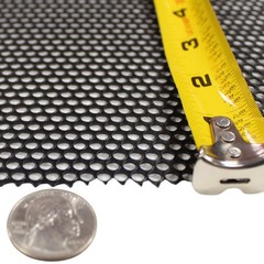 Audiopipe 2′ x 3′ x 1.22mm Black Metal Finish Full Mesh Grill Sheet 5/32 Holes