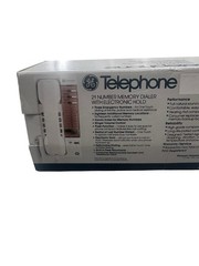 GE Model 2-9167 White Memory Telephone 21 Number Memory Corded Electronic Hold