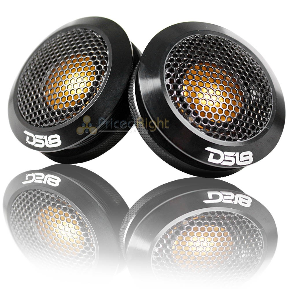 DS18 2.2″ Titanium Dome Tweeter with Aluminum Body 60 Watts Max 4 Ohm DTX Pair