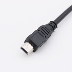 1FT Mini USB Male to 5 Pin Screw Terminal Connector Plug w/ Shield Adapter Cable