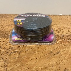 Scosche 18 Gauge 40 Ft. Speaker Wire, Oxygen Free Copper, KS1840B, Fast Shipping