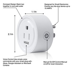 Smart Plug, Mini Smart WiFi Outlet Compatible with Alexa, Google Assistant 2/pk