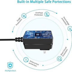 5V USB-C Charger for VacDrive DW688 and Cfulan VC48 Cordless Handheld Car Vacuu