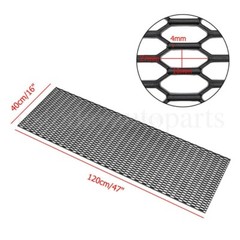 47”x16” ABS Car Racing Honeycomb Mesh Grill Spoiler Bumper Vent Universal US
