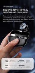 Ultra Open Earbuds True Wireless Open Earbuds – Black White USA ！