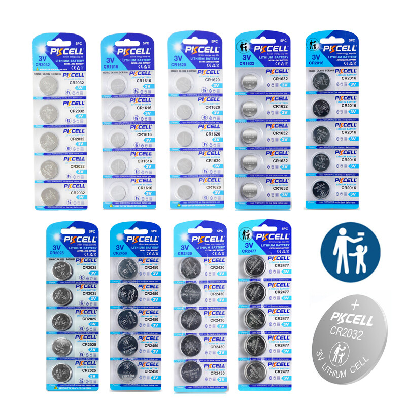 Lot 500/1000Pcs 3V Cell CR1225 CR1616 CR2016 CR2025 CR2032 CR2450 Coin Batteries