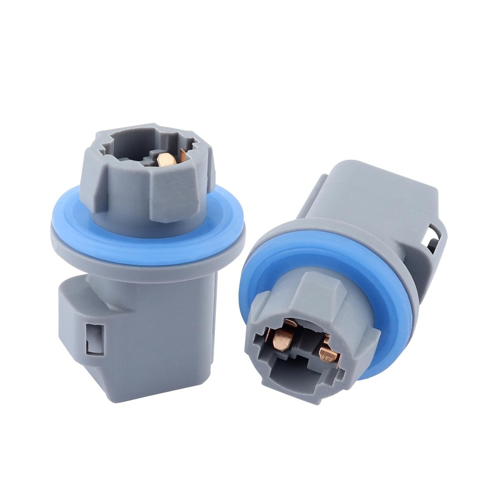2PCS License Plate Light Socket Compatible with 1.45×1.01×1.01 inch, Gray