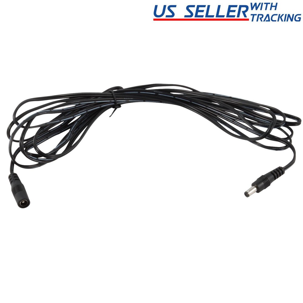 10ft DC Power Extension Cable Cord 5.5×2.1mm 10 feet/3M for CCTV Camera DVR