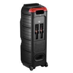 15,00W Dual 15″ Bluetooth Party Speaker Powerful Sound System Party w/ 2 Mic