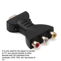 HDMI to 3 RCA AV Cable Adapter Audio Video Composite Converter HDTV DVD TV