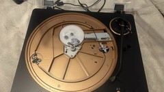 Audio-Technica Black Gold Belt Drive Record Player Turntable 33RPM 45RPM RCA