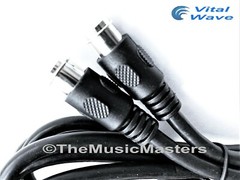 Black 3 ft “PUSH-ON” Coaxial Digital Video Cable TV Satellite Antenna Wire VWLTW