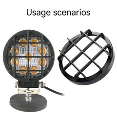 1Pc 4 Inch Round LED Pods Cover, 11cm / 4.33″ Off Road Light Covers, Heavy