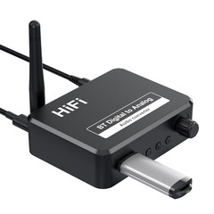 Converter AUX 2 RCA Bluetooth 5.0 Receiver Digital Optical to Analog DAC Audio