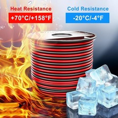 Heavy-Duty 40FT 18 Gauge Hookup Wire for LED Lights & Electrical Applications