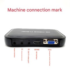 A28D USB SD MMC VGA AV YPbPr Multi TV Media Player + IR Fernbedienung 1080pi5