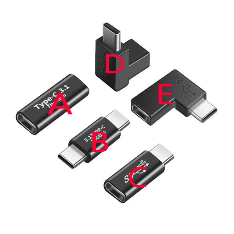 Angle 90° Type C Male To Female USB 3.1 OTG Converter Adapter Plug Extender Jack