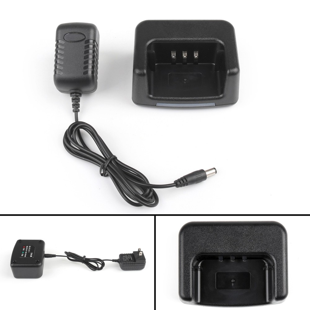 1Set Desktop Battery Charger Fit For TYT MD-380 Two Way Radio Plug NEW