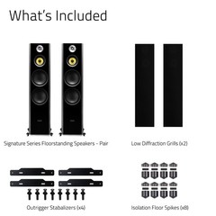 Fluance Signature HiFi 3-Way Floorstanding Speakers – Dual 8″ Woofers