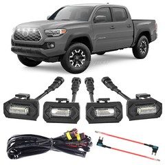 4x For Toyota Tacoma TRD 2020-2023 Amber White Grille Light LED DRL Raptor Style