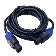 2-Pack 15 Ft Speakon to Speakon Cable 12 Gauge AWG Wire Audio PA Speaker Cables