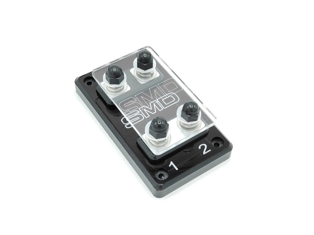 Steve Meade Designs Double Fuse Block SMD ANL Fuse Holder Aluminum Car Audio