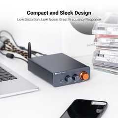 Bluetooth 5.0 Amplifier 300W x2 Mini Class D Stereo Receiver for Passive Speaker