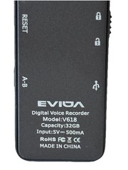 EVIDA V618 Digital Voice Recorder Playback 32GB New