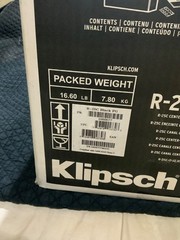 New Klipsch Reference R-25C Two Way Center Channel Home Speaker Black