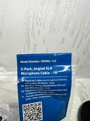 Cable Matters 2-Pack Right Angle XLRCable, Short XLR Microphone Cable New