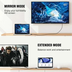 Display Port to HDMI Cable DP Adapter Converter Audio Video PC HDTV 1080P 60Hz
