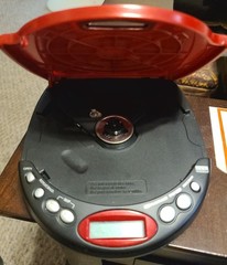 Durabrand CD-50 Portable CD Player Red Tested Works Discman Style 1-Bit DAC Y2K
