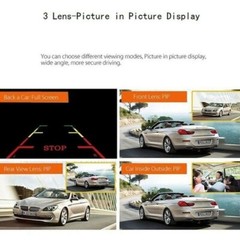 1080P 4″ Dual Lens HD Car DVR Rearview Video Dash Cam Recorder Camera G-Sensor