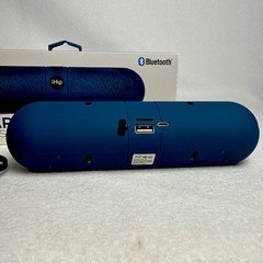 Jambar Wireless Speaker Bluetooth, Blue, 30ft Wireless Area, 2 Hours, Small