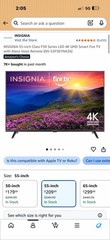 INSIGNIA 55-inch Class F50 Series LED 4K UHD Smart Fire TV with Alexa Remote