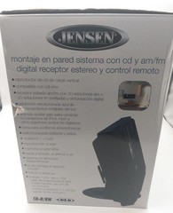 Jensen JEN-JMC-180C Wall Mountable Vertical Loading CD Player w/ Stereo Speaker