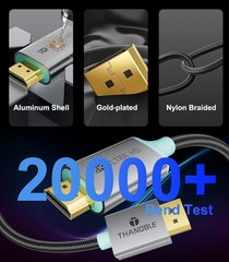 DisplayPort 1.4 to HDMI 2.1 Cable 10FT [8K@60Hz,4K@120Hz] Unidirectional…
