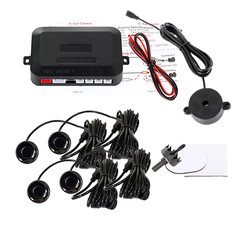 4 Sensors Buzzer 22Mm Car Parking Sensor Kit Reverse Backup Radar Sound Alert In