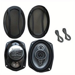 5-way 6×9-in Car Audio Stereo Coaxial Speakers: 1200W Max Watts Pair 6″ X 9″