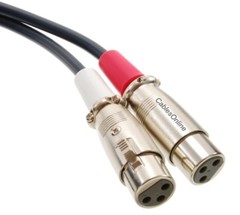 25ft. 2-XLR 3C Female to 2-RCA Male Stereo Audio Cable, CablesOnline XR-A125