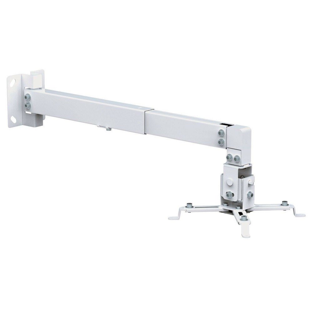 Universal Projector Ceiling or Wall Mount Bracket Tilt DLP LCD – 44 lbs – White