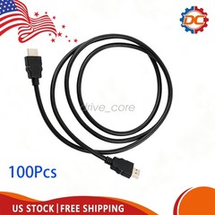 100 Count HDMI Cable High Speed 5ft Brand New Never Used Bulk Lot Of 100 Black